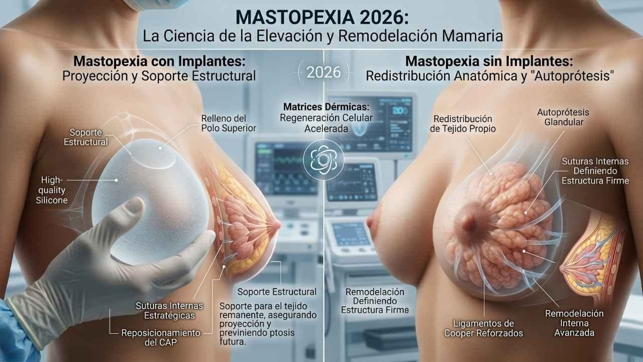 Mastopexia con o sin implantes
